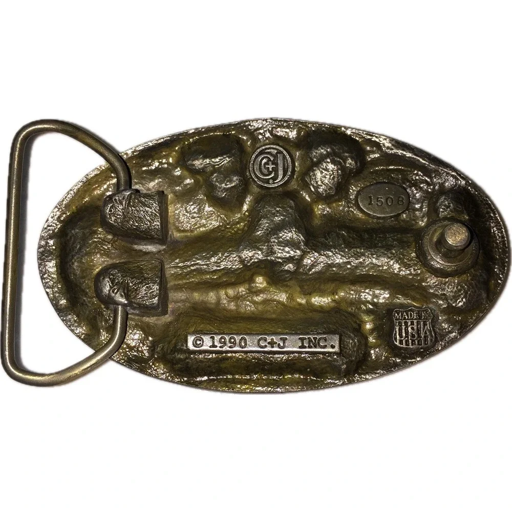 Corvette Belt Buckle 3 Chevrolet Corvettes Chevy C+J Inc Vintage 1990 c+j1508 US
